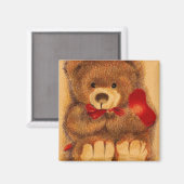 Koesterlijke Teddy Bear Magnet (Voorkant / Achterkant)