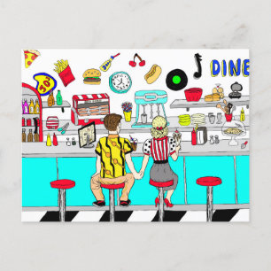Koesverband 1950 bij de Diner Briefkaart