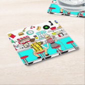 Koesverband 1950 bij de Diner Kartonnen Onderzetters (Schuin)