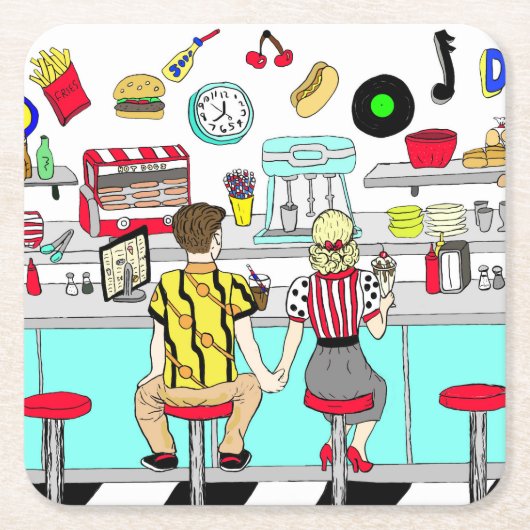 Koesverband 1950 bij de Diner Kartonnen Onderzetters (Voorkant)