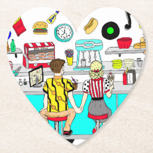 Koesverband 1950 bij de Diner Kartonnen Onderzetters