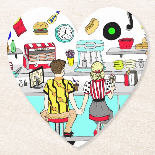 Koesverband 1950 bij de Diner Kartonnen Onderzetters (Voorkant)