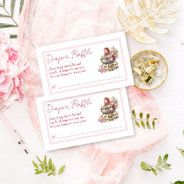 koets met bloemenluierloterij informatiekaartje