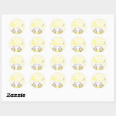 koetsDank u Baby shower Sticker (Vel)