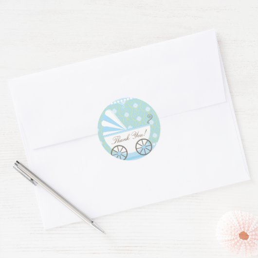  koetsDank u Baby shower Sticker (Envelop)