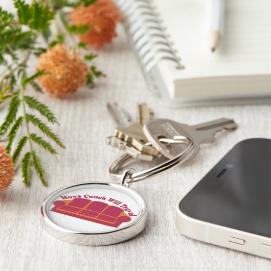 Koetsen laten reizen sleutelhanger (Zijkant)