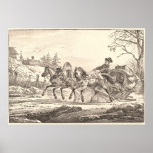 Koetsier - Aleksandr Orlovskii Fijne Kunst Poster
