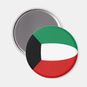 Koeweit Fisheye Vlag Magneet (Voorkant / Achterkant)