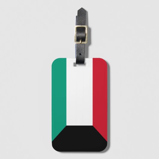 Koeweit Flag Bagagelabel (Voorkant (verticaal))