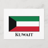Koeweit Flag Briefkaart (Voorkant)