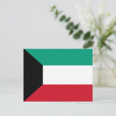 Koeweit Flag Briefkaart (Staand voorkant)