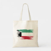 Koeweit Flag Brush Art Tote Bag (Achterkant)
