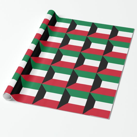 Koeweit Flag Cadeaupapier (Uitgerold)