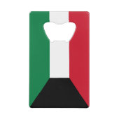 Koeweit Flag Creditkaart Flessenopener (Voorkant)