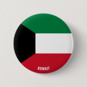 Koeweit Flag Cute Patriotic Ronde Button 5,7 Cm (Voorkant)