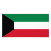 Koeweit Flag Foto Afdruk (Voorkant)