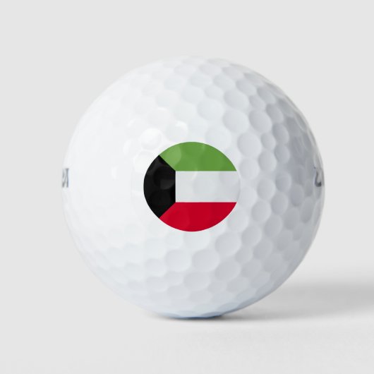 Koeweit Flag Golfballen (Voorkant)