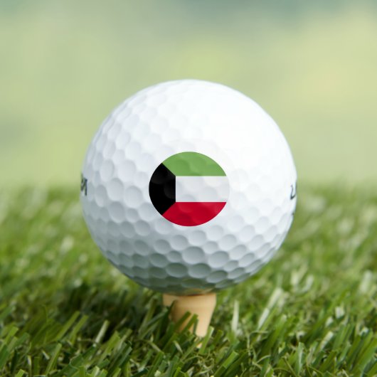 Koeweit Flag Golfballen (Insitu Shirt)