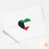 Koeweit Flag Hart Sticker (Envelop)