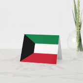 Koeweit Flag Kaart (Voorkant)