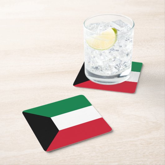 Koeweit Flag Kartonnen Onderzetters (Insitu)