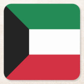 Koeweit Flag Kartonnen Onderzetters (Voorkant)