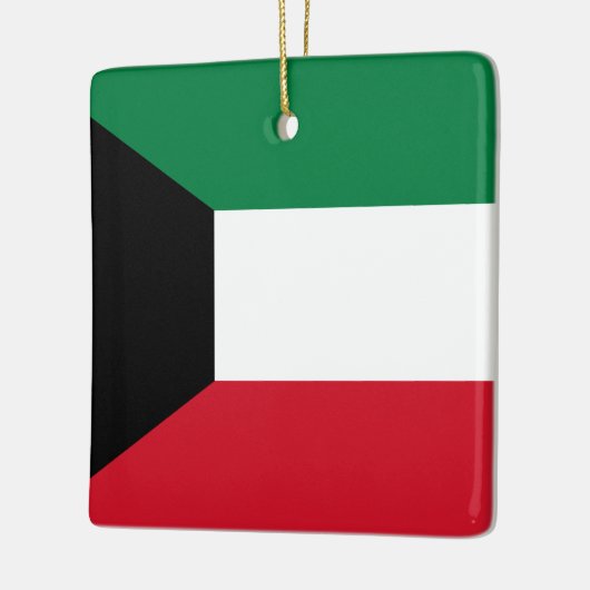 Koeweit Flag Keramisch Ornament (Links)