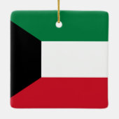 Koeweit Flag Keramisch Ornament (Achterkant)
