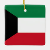 Koeweit Flag Keramisch Ornament (Voorkant)