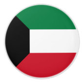 Koeweit Flag Keramische Knop (Voorkant)