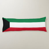 Koeweit Flag Lichaamskussen (Achterkant)