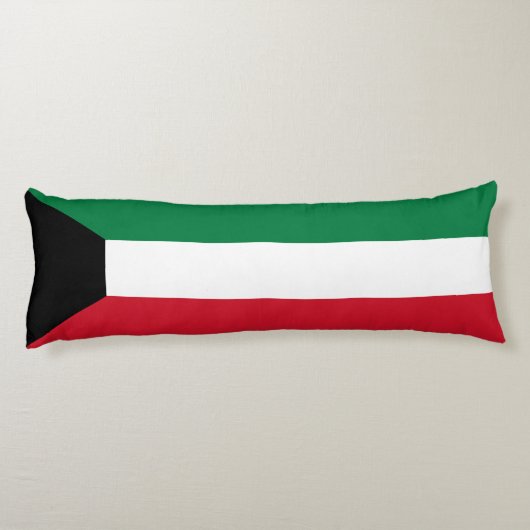 Koeweit Flag Lichaamskussen (Achterkant)