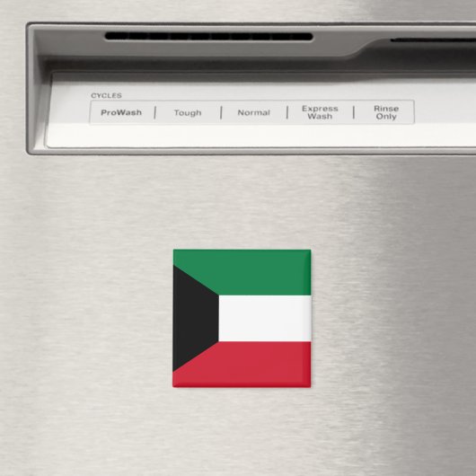 Koeweit Flag Magneet (Insitu (Vaatwasser))