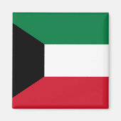 Koeweit Flag Magneet (Voorkant)