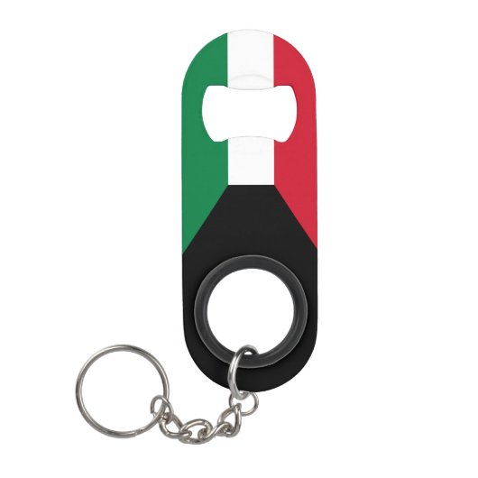 Koeweit Flag Mini Flessenopener (Voorkant)