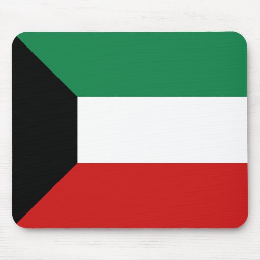 Koeweit Flag Mousepad Muismat (Voorkant)
