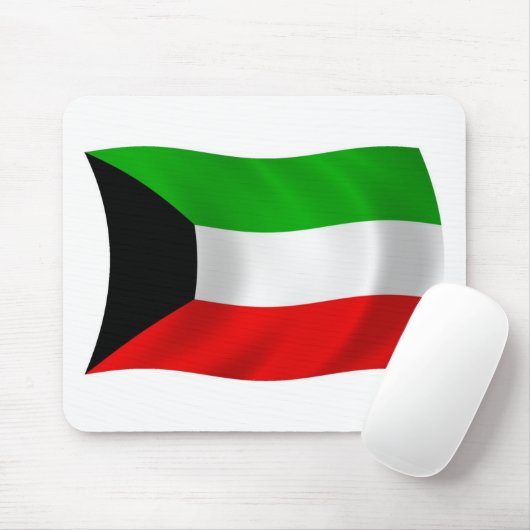 Koeweit Flag Mousepad Muismat (Met muis)