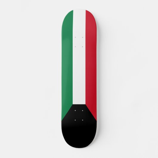 Koeweit Flag Persoonlijk Skateboard (Voorkant)