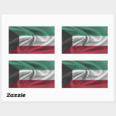 Koeweit Flag Rechthoekige Sticker (Vel)