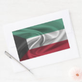 Koeweit Flag Rechthoekige Sticker (Envelop)