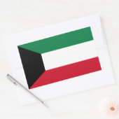 Koeweit Flag Rechthoekige Sticker (Envelop)