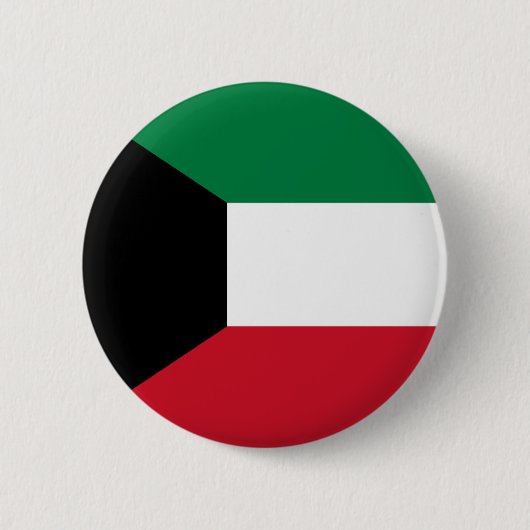 Koeweit Flag Ronde Button 5,7 Cm (Voorkant)