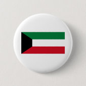 Koeweit Flag Ronde Button 5,7 Cm (Voorkant)