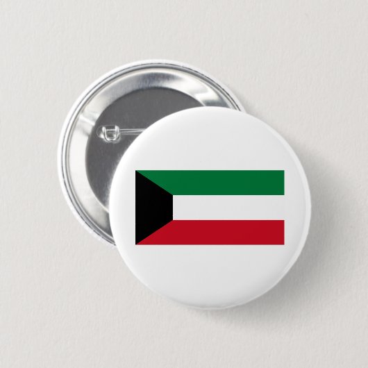 Koeweit Flag Ronde Button 5,7 Cm (Voorkant /achterkant)