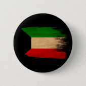 Koeweit Flag Ronde Button 5,7 Cm (Voorkant)