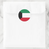 Koeweit Flag Ronde Sticker (Tas)