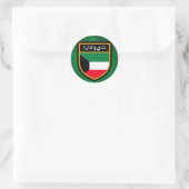 Koeweit Flag Ronde Sticker (Tas)