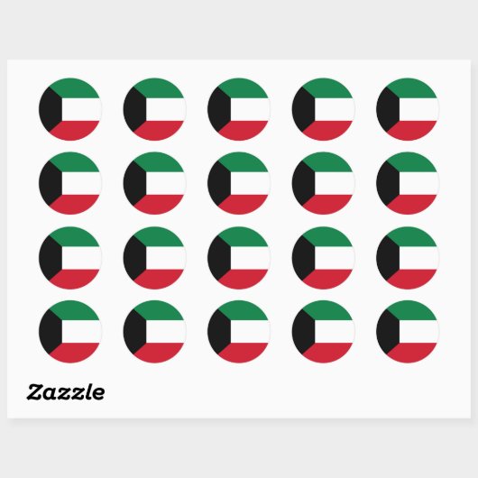 Koeweit Flag Sticker (Vel)