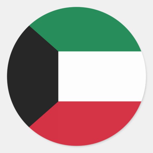 Koeweit Flag Sticker (Voorkant)