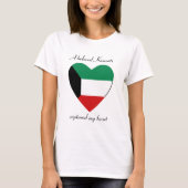 Koeweit Flag SweeLieverd T-Shirt (Voorkant)